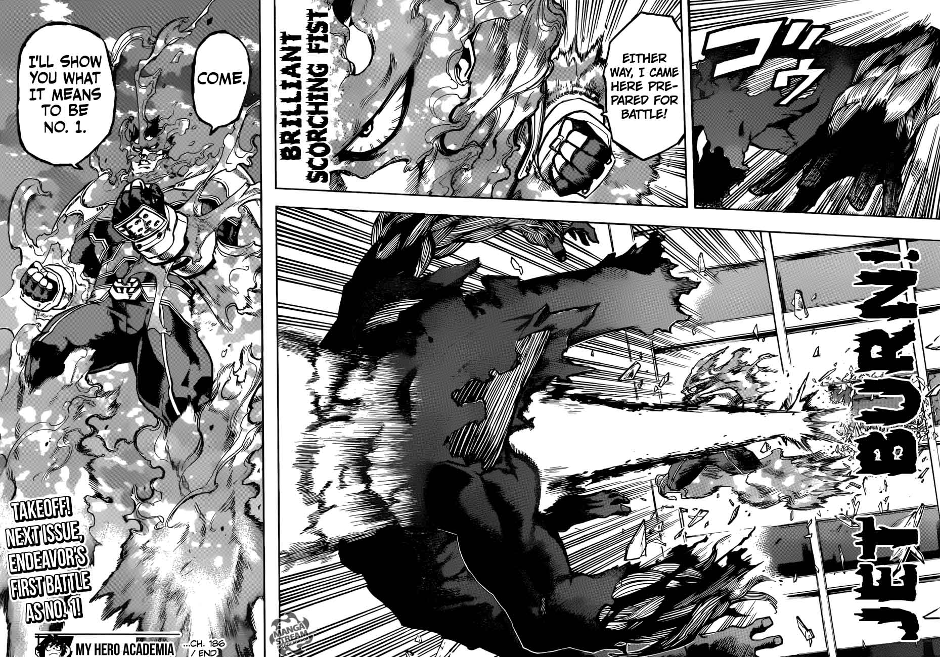 Read Manga MY HERO ACADEMIA - Chapter 186 - Endeavor and Hawks