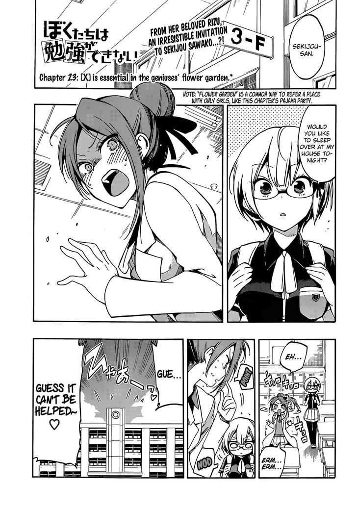 Read Manga Bokutachi wa Benkyou ga Dekinai - Chapter 23
