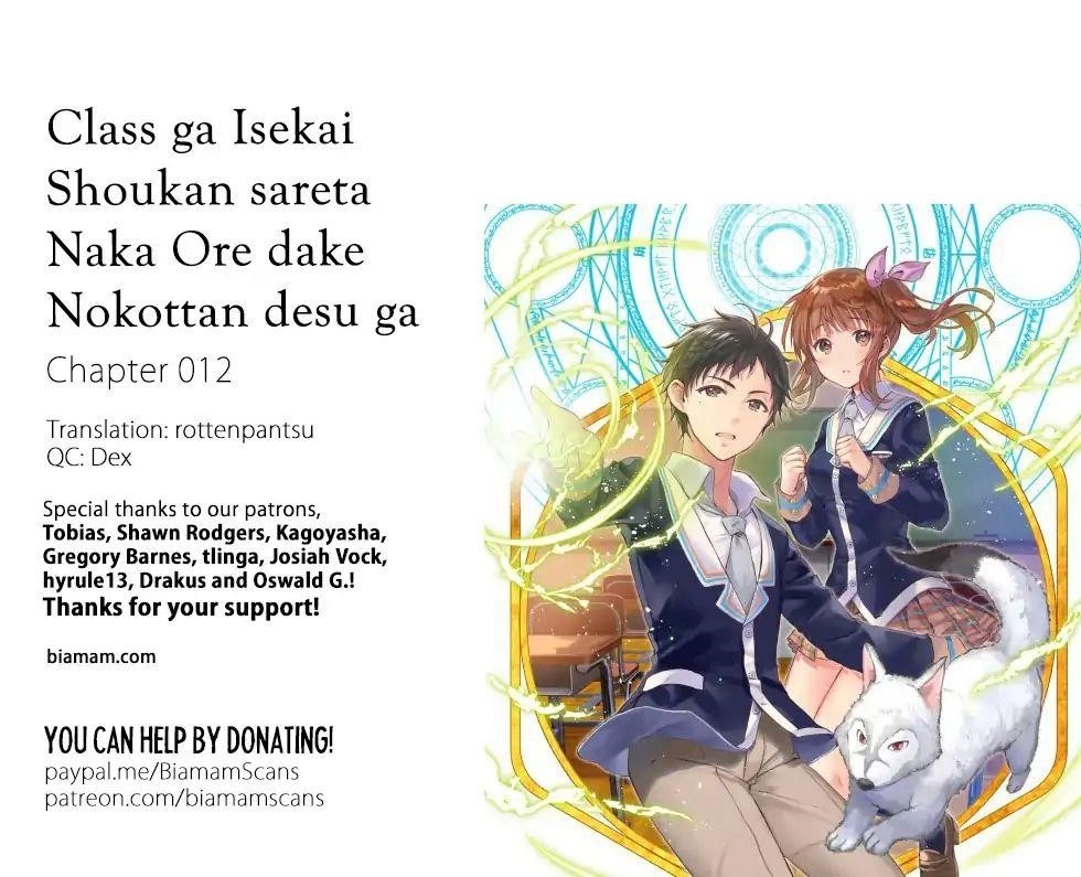 Read Manga Class ga Isekai Shoukan sareta Naka Ore dake Nokotta n desu